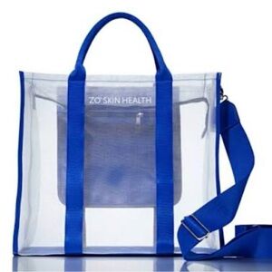 Blue Transparent Crossbody Bag